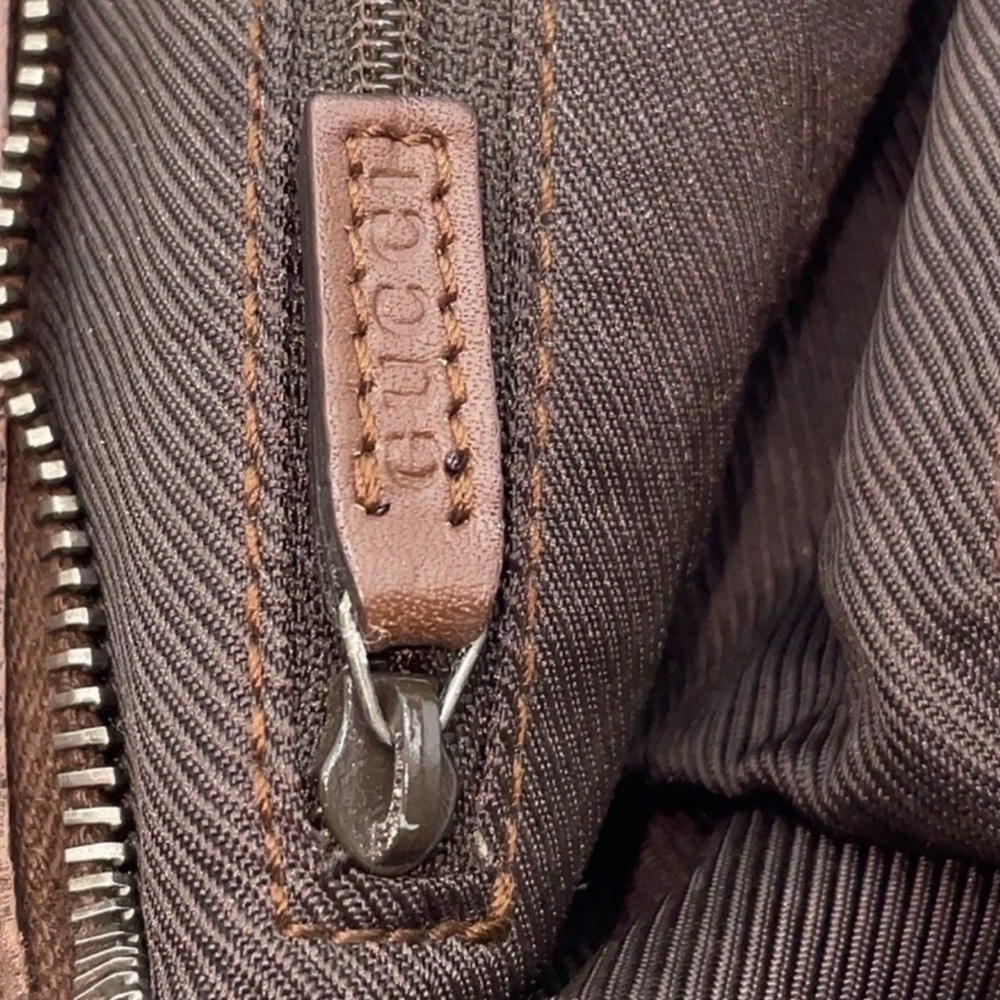 Gucci Tan and Brown Monogram Hobo Bag - Picture 9 of 12